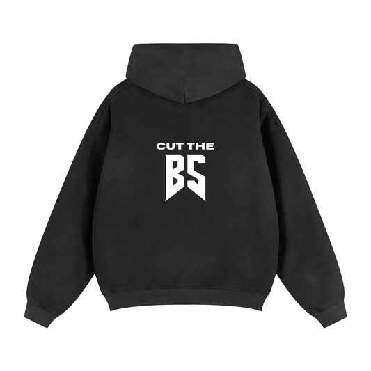 Sunfade Two-way Zipper Boxy Fleece Hoodie